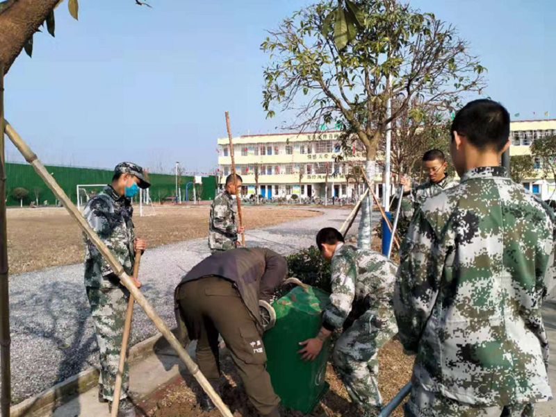 冬日暖阳 师生互动 创建最美校园(图2)